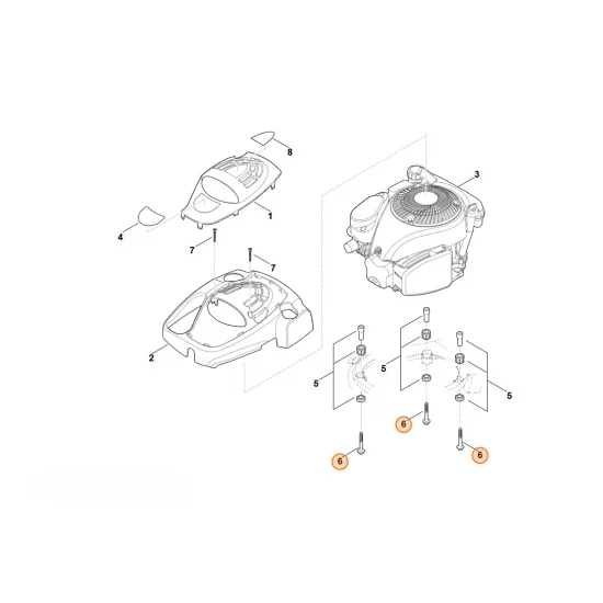 Stihl   Śruba ścinana 3/8"x100 9039 488 9042